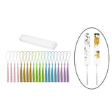 Maxbell 20x Acrylic Bookmarks with Tassels Reading Book Markers Crafts for Adults 15cmx2.5cm
