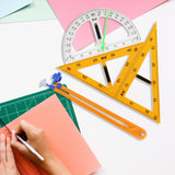 Maxbell 4Pcs Large Math Geometry Rulers Compass Chalkboard Teachers White Board