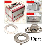 Maxbell 10x Smooth Rotary Lock Buckle Decorative Alloy for Luggage Craft Boxes