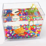 Maxbell DIY Aquarium for Kids Micro Blocks Art Craft Kit Desktop Decoration Ornament Mermaid