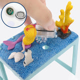 Maxbell DIY Aquarium for Kids Micro Blocks Art Craft Kit Desktop Decoration Ornament Mermaid