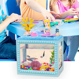 Maxbell DIY Aquarium for Kids Micro Blocks Art Craft Kit Desktop Decoration Ornament Mermaid