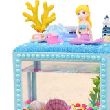 Maxbell DIY Aquarium for Kids Micro Blocks Art Craft Kit Desktop Decoration Ornament Mermaid