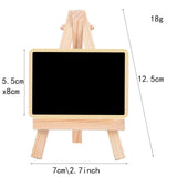 Maxbell 5 Pieces Blackboard Wedding Signs Wooden with Stands for Cafe Birthday Rectangle