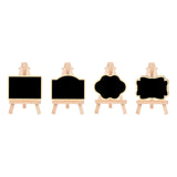 Maxbell 5 Pieces Blackboard Wedding Signs Wooden with Stands for Cafe Birthday Rectangle