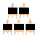Maxbell 5 Pieces Blackboard Wedding Signs Wooden with Stands for Cafe Birthday Rectangle