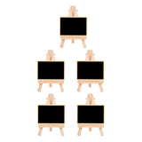 Maxbell 5 Pieces Blackboard Wedding Signs Wooden with Stands for Cafe Birthday Rectangle