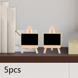 Maxbell 5 Pieces Blackboard Wedding Signs Wooden with Stands for Cafe Birthday Rectangle