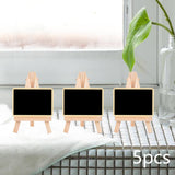 Maxbell 5 Pieces Blackboard Wedding Signs Wooden with Stands for Cafe Birthday Rectangle