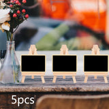 Maxbell 5 Pieces Blackboard Wedding Signs Wooden with Stands for Cafe Birthday Rectangle