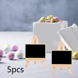 Maxbell 5 Pieces Blackboard Wedding Signs Wooden with Stands for Cafe Birthday Rectangle