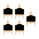 Maxbell 5 Pieces Blackboard Wedding Signs Wooden with Stands for Cafe Birthday Arched