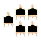 Maxbell 5 Pieces Blackboard Wedding Signs Wooden with Stands for Cafe Birthday Arched