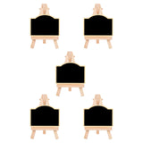 Maxbell 5 Pieces Blackboard Wedding Signs Wooden with Stands for Cafe Birthday Arched