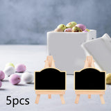 Maxbell 5 Pieces Blackboard Wedding Signs Wooden with Stands for Cafe Birthday Arched