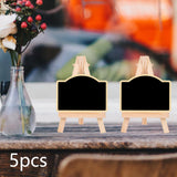 Maxbell 5 Pieces Blackboard Wedding Signs Wooden with Stands for Cafe Birthday Arched