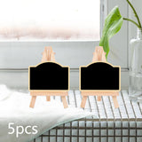 Maxbell 5 Pieces Blackboard Wedding Signs Wooden with Stands for Cafe Birthday Arched
