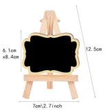 Maxbell 5 Pieces Blackboard Wedding Signs Wooden with Stands for Cafe Birthday Wave