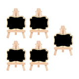 Maxbell 5 Pieces Blackboard Wedding Signs Wooden with Stands for Cafe Birthday Wave