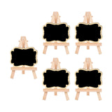 Maxbell 5 Pieces Blackboard Wedding Signs Wooden with Stands for Cafe Birthday Wave
