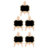 Maxbell 5 Pieces Blackboard Wedding Signs Wooden with Stands for Cafe Birthday Wave