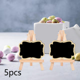 Maxbell 5 Pieces Blackboard Wedding Signs Wooden with Stands for Cafe Birthday Wave