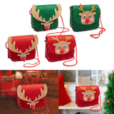 Maxbell Lovely DIY Shoulder Bag Making Kit Sewing Hand Bag Small for Women Holiday Red Elks