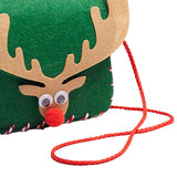 Maxbell Lovely DIY Shoulder Bag Making Kit Sewing Hand Bag Small for Women Holiday Green Elk