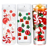Maxbell DIY Christmas Vase Filler Pearl Gift Table with Cup Cabinet Floating Candles Candy