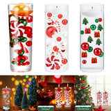Maxbell DIY Christmas Vase Filler Pearl Gift Table with Cup Cabinet Floating Candles Candy