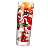 Maxbell DIY Christmas Vase Filler Pearl Gift Table with Cup Cabinet Floating Candles Candy
