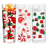 Maxbell DIY Christmas Vase Filler Pearl Gift Table with Cup Cabinet Floating Candles Candy
