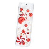 Maxbell DIY Christmas Vase Filler Pearl Gift Table with Cup Cabinet Floating Candles Santa Claus