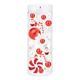 Maxbell DIY Christmas Vase Filler Pearl Gift Table with Cup Cabinet Floating Candles Santa Claus