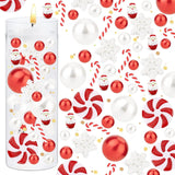 Maxbell DIY Christmas Vase Filler Pearl Gift Table with Cup Cabinet Floating Candles Santa Claus