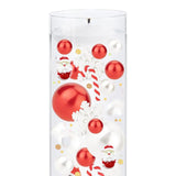Maxbell DIY Christmas Vase Filler Pearl Gift Table with Cup Cabinet Floating Candles Santa Claus