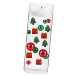 Maxbell DIY Christmas Vase Filler Pearl Gift Table with Cup Cabinet Floating Candles Christmas Tree