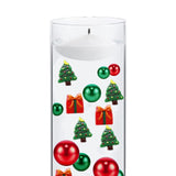 Maxbell DIY Christmas Vase Filler Pearl Gift Table with Cup Cabinet Floating Candles Christmas Tree