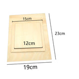 Maxbell 12x Wood Canvas Boards Unfinished Basswood Panel Kit for Painting Drawing