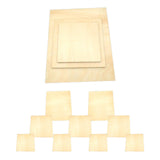 Maxbell 12x Wood Canvas Boards Unfinished Basswood Panel Kit for Painting Drawing