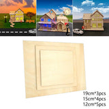 Maxbell 12x Wood Canvas Boards Unfinished Basswood Panel Kit for Painting Drawing