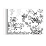 Maxbell Coloring Paper Roll Wall Coloring Sheets for Toddler Home Boys Girl Floral series