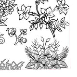 Maxbell Coloring Paper Roll Wall Coloring Sheets for Toddler Home Boys Girl Floral series
