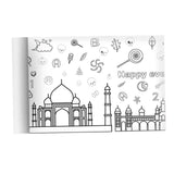 Maxbell Coloring Paper Roll Wall Coloring Sheets for Toddler Home Boys Girl Castle Series