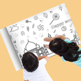Maxbell Coloring Paper Roll Wall Coloring Sheets for Toddler Home Boys Girl Castle Series