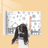 Maxbell Coloring Paper Roll Wall Coloring Sheets for Toddler Home Boys Girl Castle Series