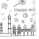 Maxbell Coloring Paper Roll Wall Coloring Sheets for Toddler Home Boys Girl Castle Series