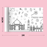 Maxbell Coloring Paper Roll Wall Coloring Sheets for Toddler Home Boys Girl Castle Series