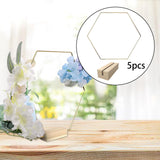 Maxbell Portable Metal Floral Hoop Crafts Hexagon Garland Frame for Wedding Festival