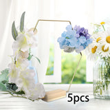 Maxbell Portable Metal Floral Hoop Crafts Hexagon Garland Frame for Wedding Festival